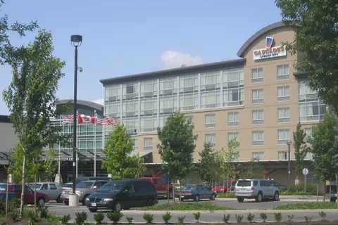 Cascades Casino Langley in Langley, seen from outside